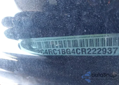 2012 Chrysler Town & Country Touring из США, поврежденный, VIN 2C4RC1BG4CR222937